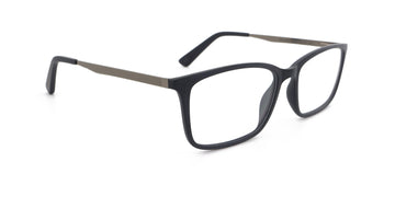 Maxima Men Matte Black Square Acetate Glasses