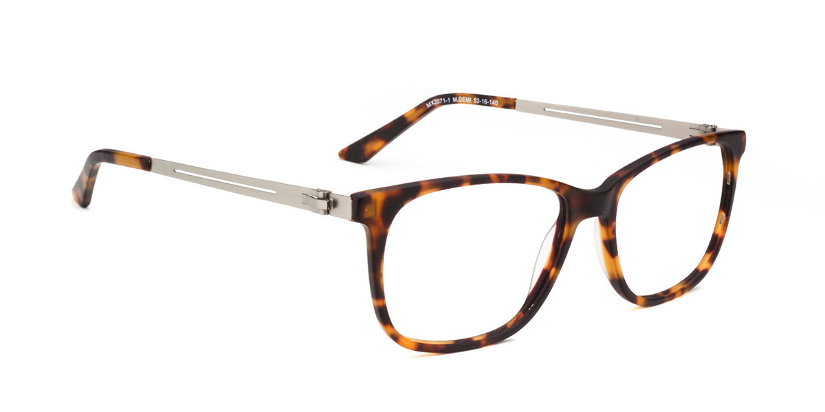 Maxima Men Matte Demi Square Acetate Glasses