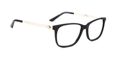 MX2071-2 Maxima Men Matte Black Square Acetate Glasses 