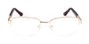 MX2077-2 | Men | Shiny Gold | Metal Glasses