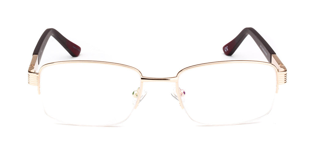 MX2077-2 | Men | Shiny Gold | Metal Glasses