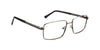 Maxima Men Shiny Gun Square Metal Glasses