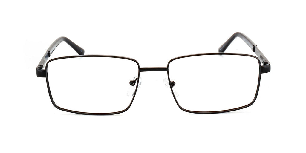 MX2087-2|  Men | Shiny Black | Metal Glasses