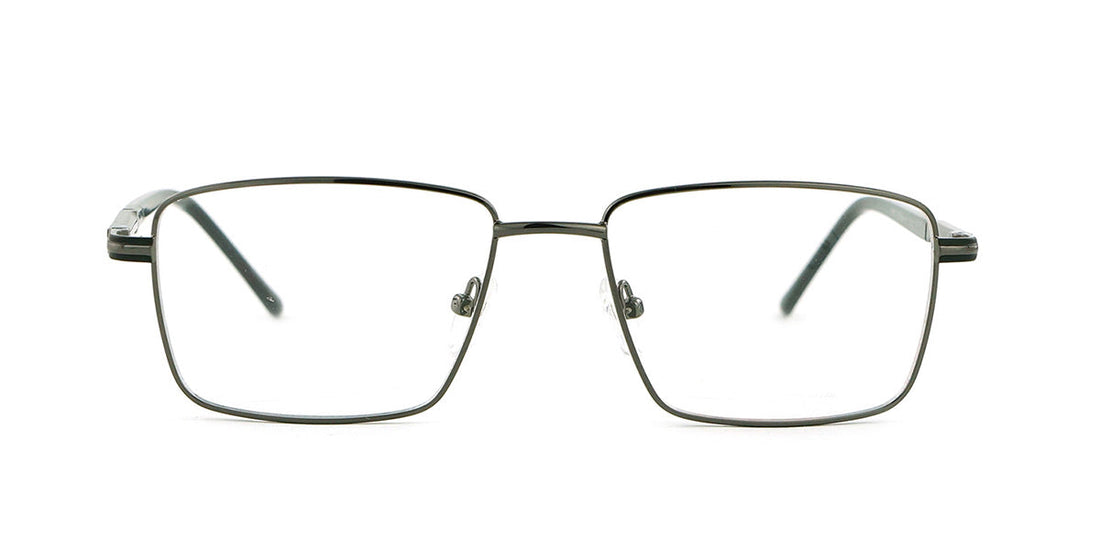 Maxima Men Shiny Brown Square Metal Glasses