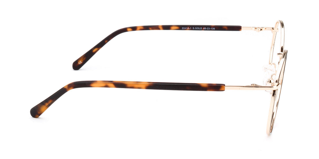 MX2241A-1 | Unisex | Shiny Gold | Metal Glasses