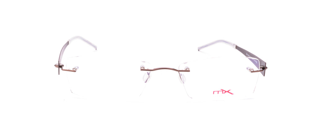 MX4010-2 | Unisex | Shiny Brown | Titanium Glasses