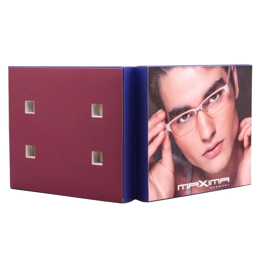 Maxima Material MXP-8083-1 | Cardboard Display Rack | Red & Blue | Maxima Pop Material