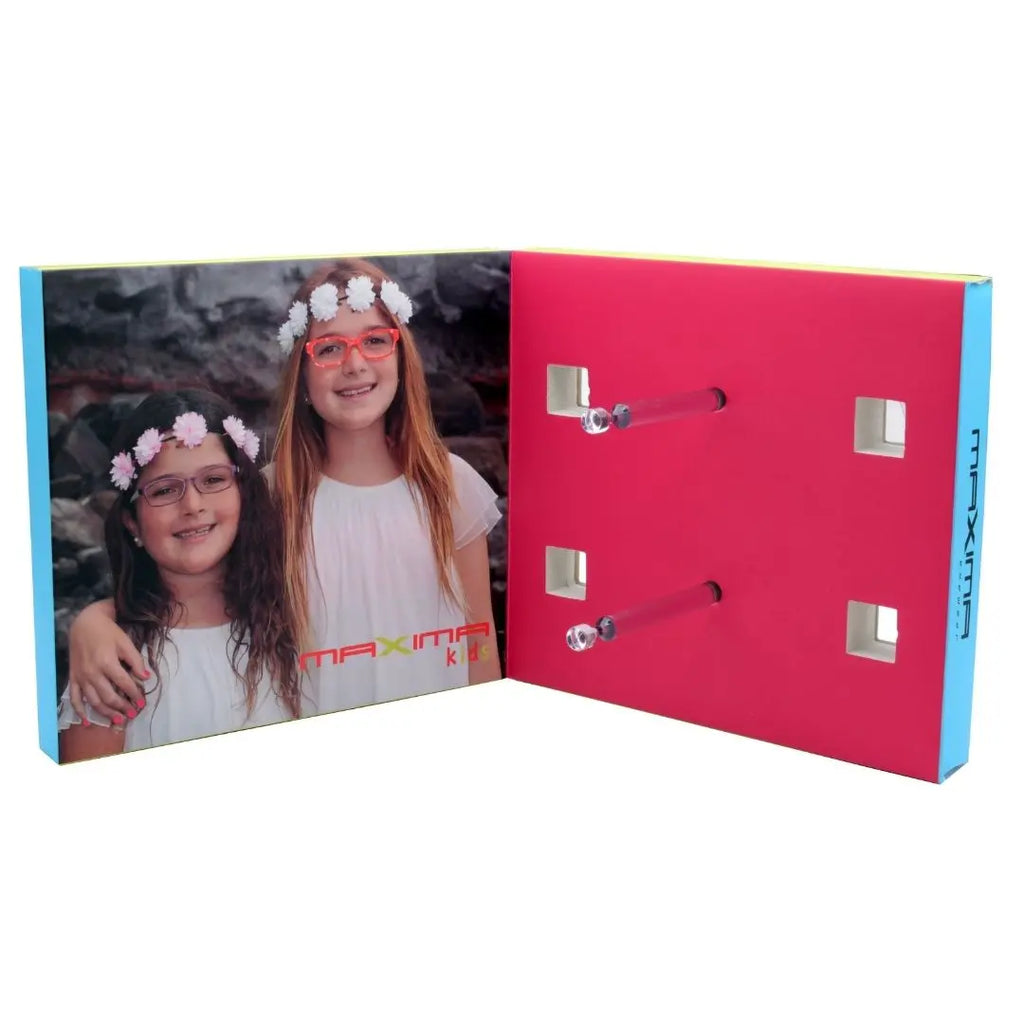 MXP-8083-3 | Cardboard Display Rack | Pink &amp; Blue | Maxima Pop Material