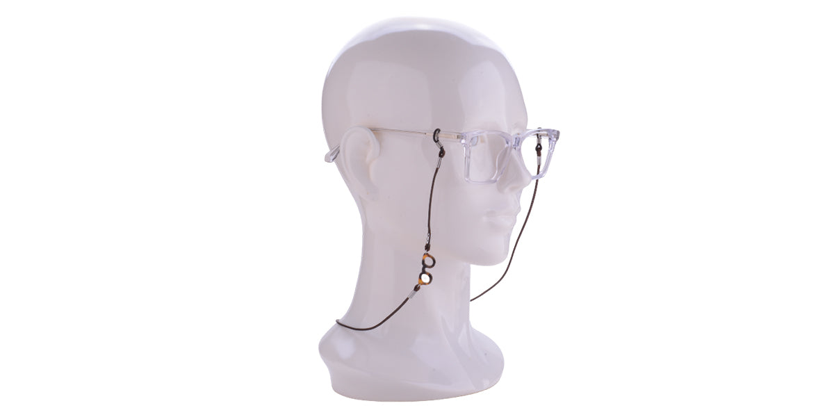 OPX-124-003 | Brown | Faux Leather | Eyeglass String