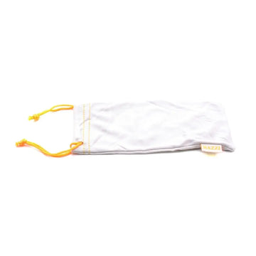 RAC-805-4 | Soft Cloth Optical Drawstring Pouch Case | Gray & Yellow | Razzi Pop Material