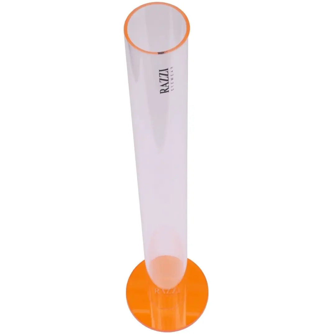 Arcylic Tube Display for Flex 180 Degree Glasses | Orange | Razzi Pop Material - RAD-8117-3 