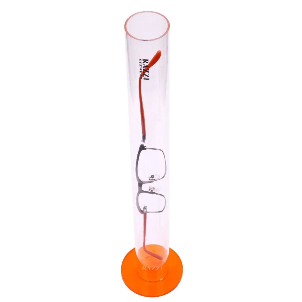 Arcylic Tube Display for Flex 180 Degree Glasses | Orange | Razzi Pop Material - RAD-8117-3 