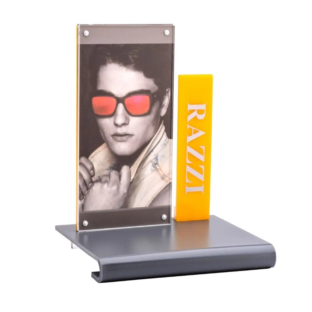 Acrylic Display | Gray &amp; Yellow | Razzi Pop Material - RAP-8089-1