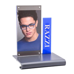 Acrylic Display | Gray & Blue | Razzi Pop Material - RAP-8089-2