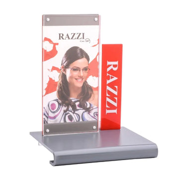 Acrylic Display | Gray &amp; Red | Razzi Pop Material - RAP-8089-3