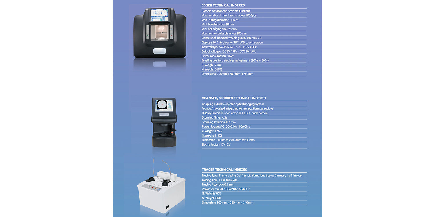 Opti+ 3D Edger Auto Patternless Lens Edger Shop Now