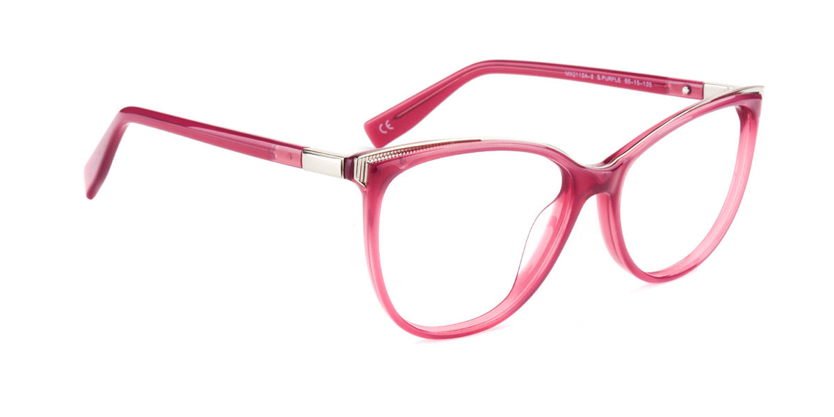 MX2112A-2 | Women | Shiny Purple | Acetate Glasses