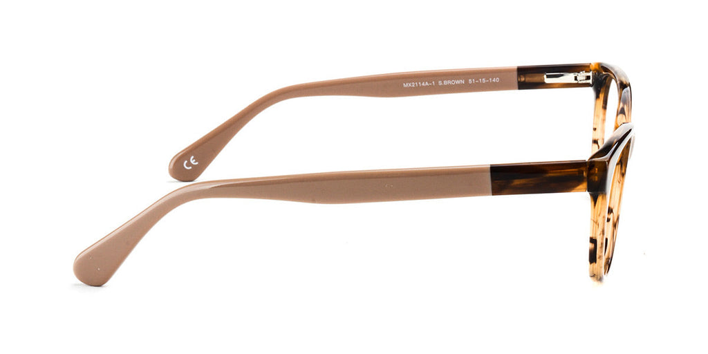 MX2114A-1 | Women | Shiny Brown | Acetate Glasses 