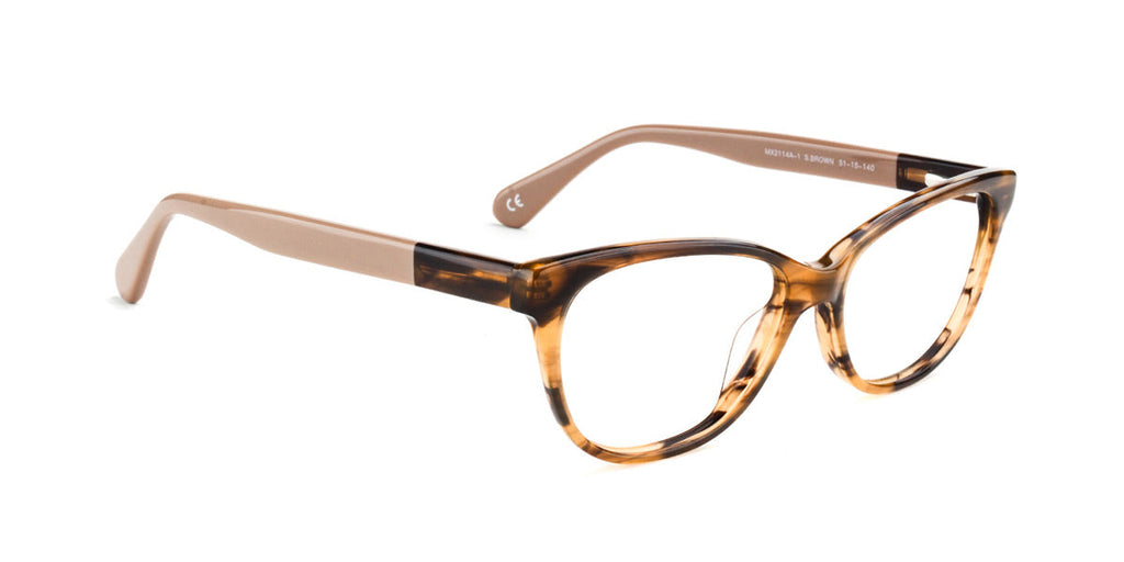 MX2114A-1 | Women | Shiny Brown | Acetate Glasses 