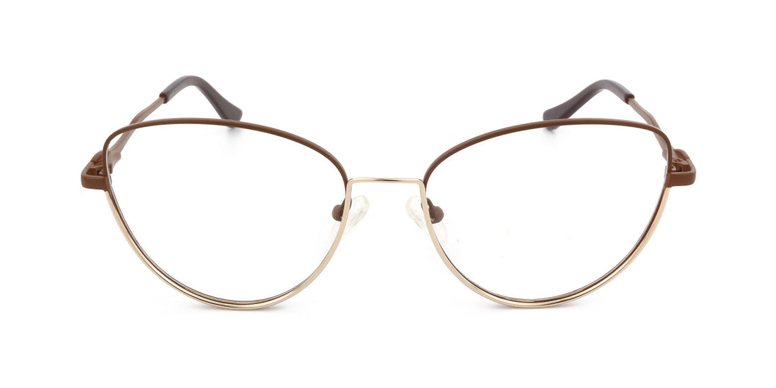 MX2169A-2 | Women | Matte Brown | Metal Glasses 