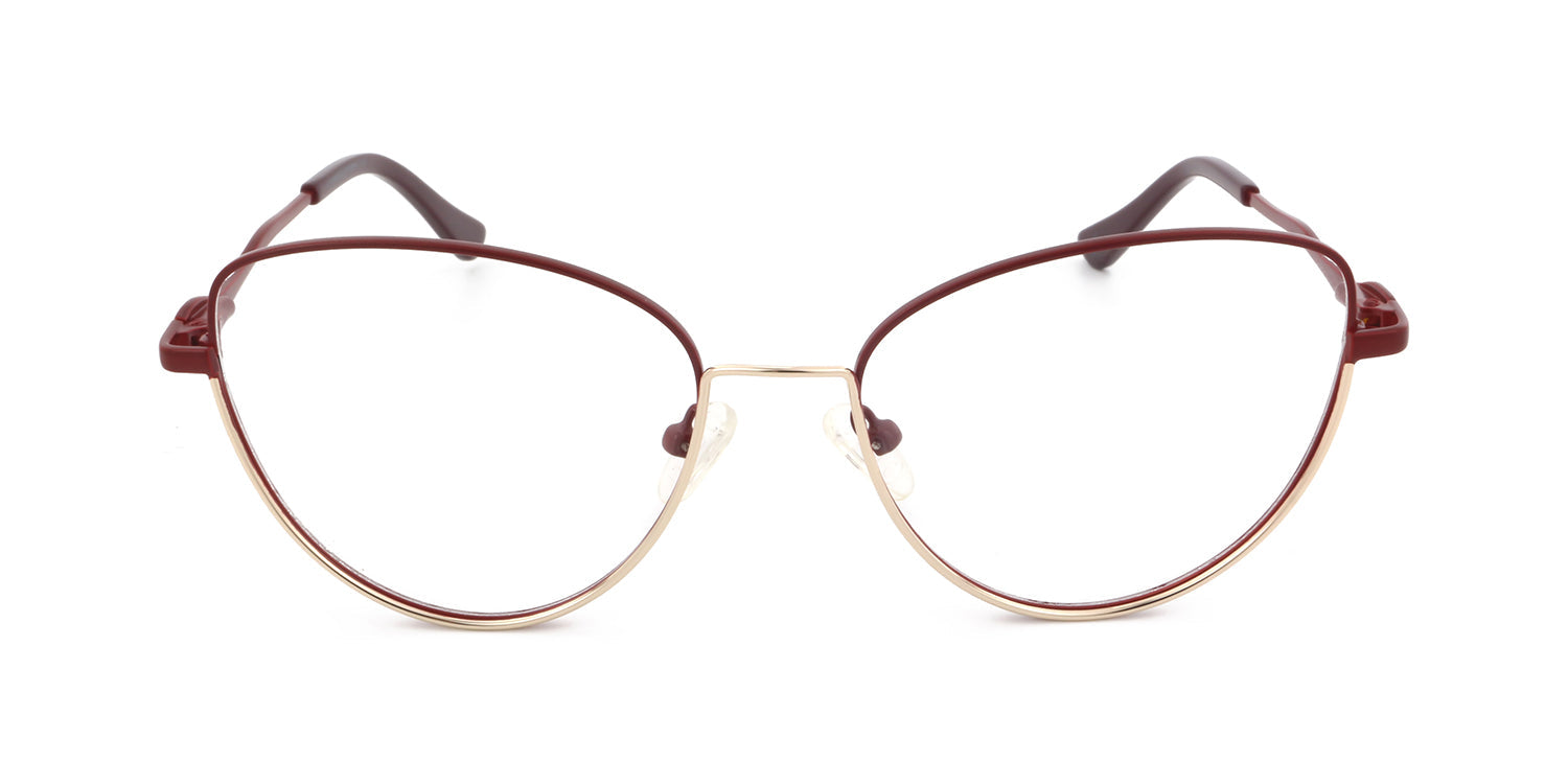 Women | Matte Red | Metal Glasses - MX2169A-3
