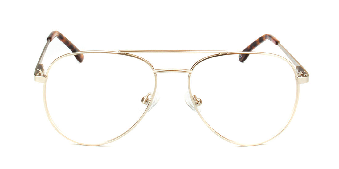 MX2237A-1 | Unisex | Matte Gold | Metal Glasses