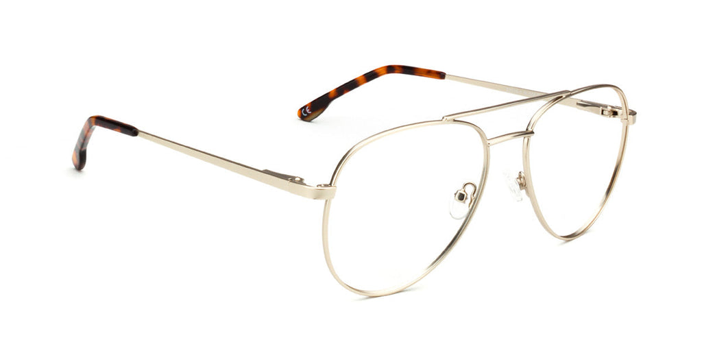 MX2237A-1 | Unisex | Matte Gold | Metal Glasses