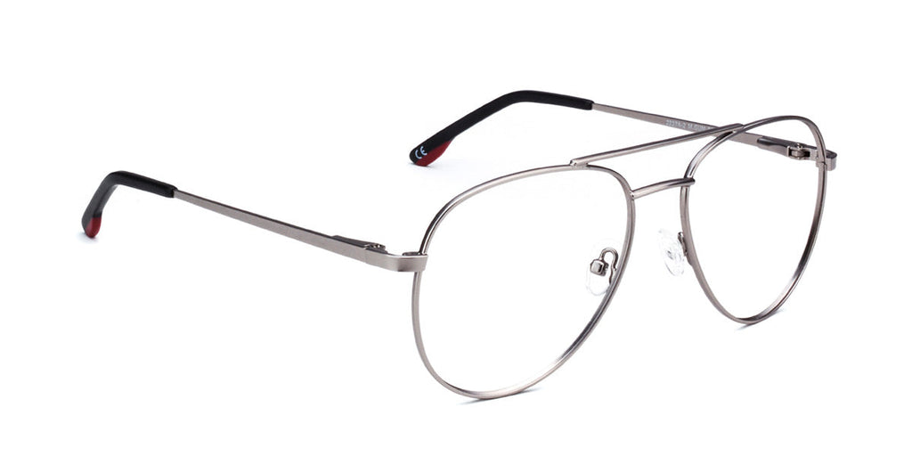 MX2237A-2 | Unisex | Matte Gun | Metal Glasses