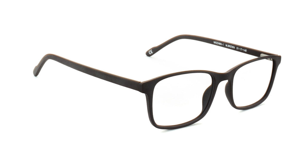 MX2249A-1 | Unisex | Matte Brown | Acetate Glasses