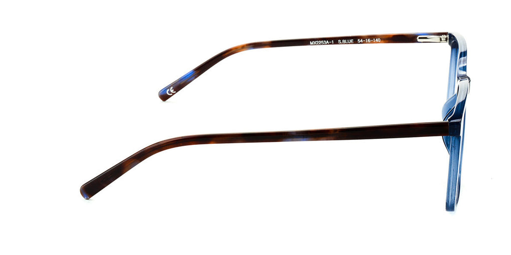 MX2253A-1 | Unisex | Shiny Blue | Acetate Glasses