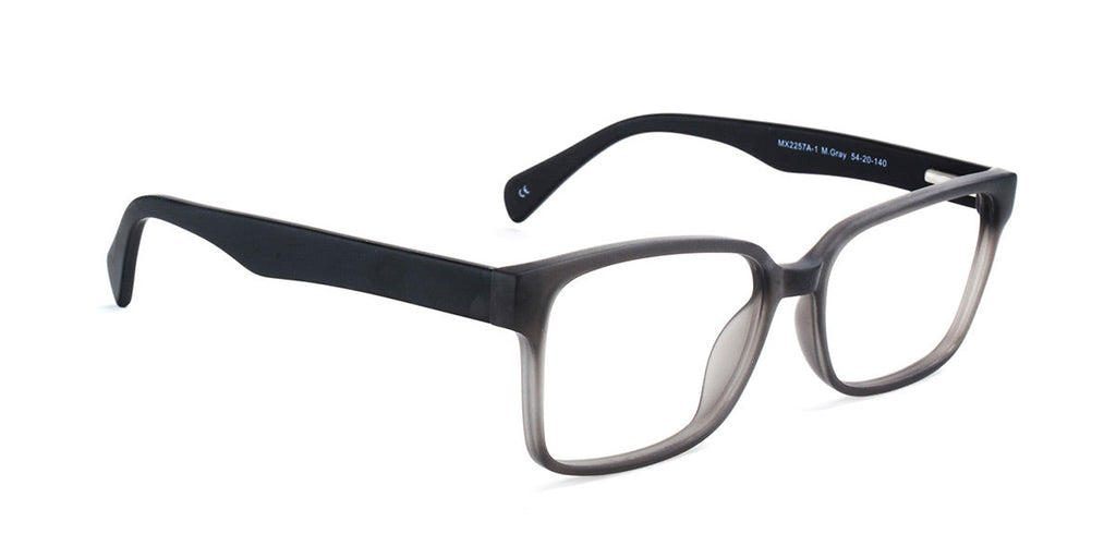 MX2257A-1 | Unisex | Matte Gray | Acetate Glasses