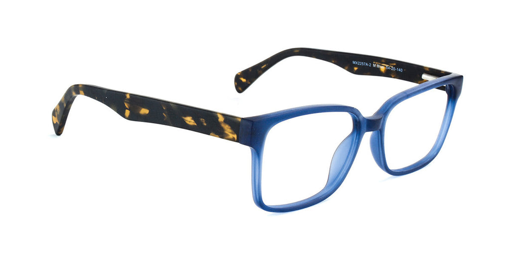 MX2257A-2 | Unisex | Matte Blue | Acetate Glasses