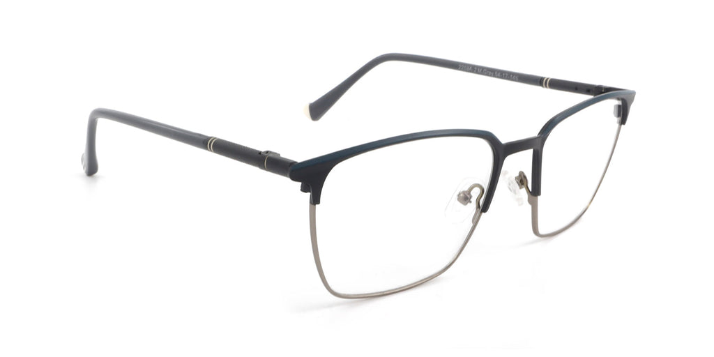 MX2259A-2 | Unisex | Matte Gray | Metal Glasses 