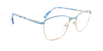 MX2271A-3 | Unisex | Matte Blue | Metal Glasses 