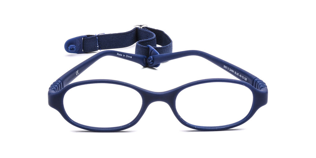 MX3007-2 | Kids | Matte Blue | Rubber Glasses