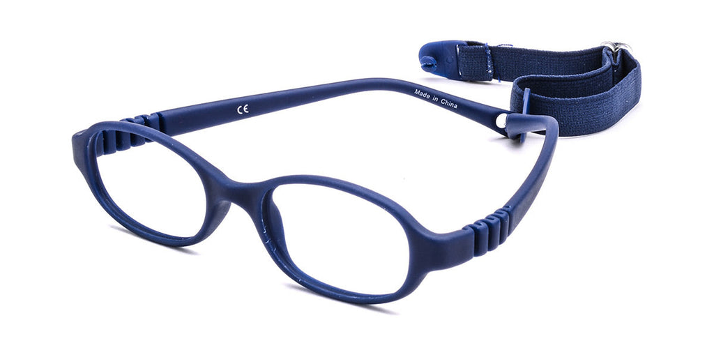 MX3007-2 | Kids | Matte Blue | Rubber Glasses