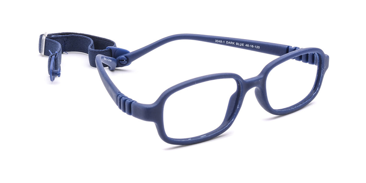 MX3048-1 | Kids | Matte Blue | Rubber Glasses