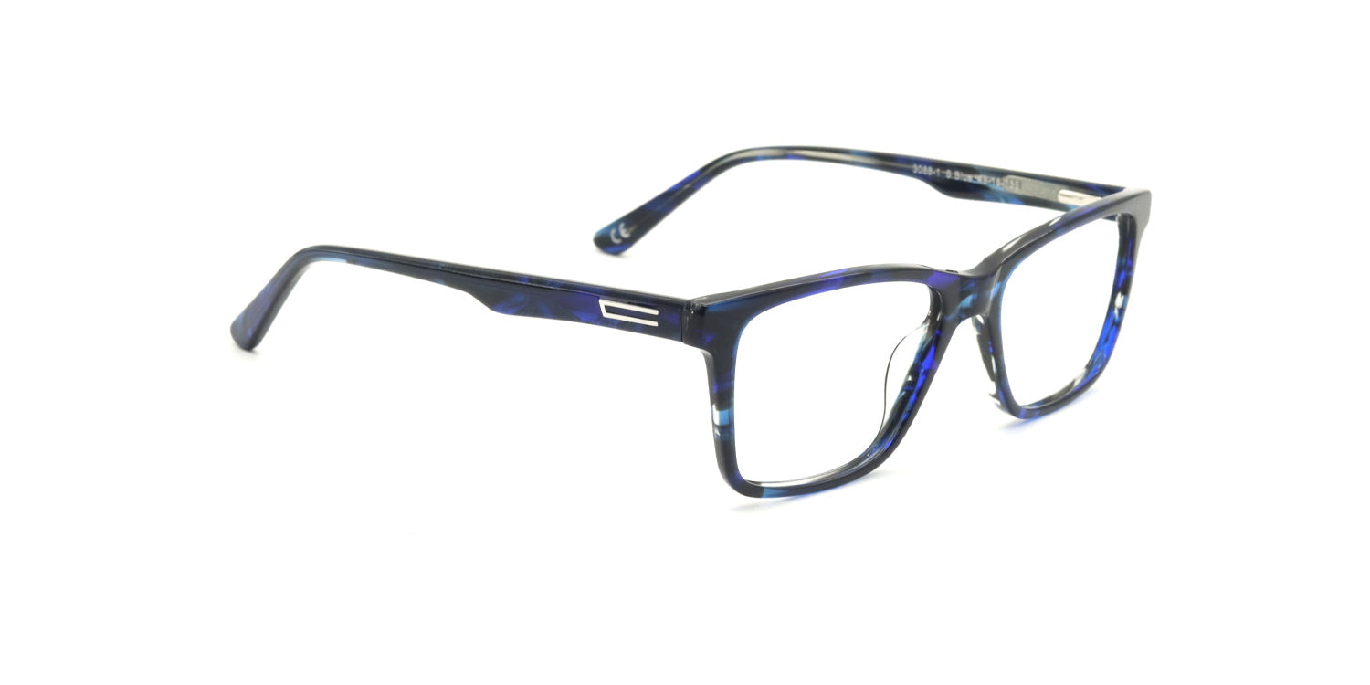 Kids | Shiny Blue | Acetate Glasses - MX3088-1