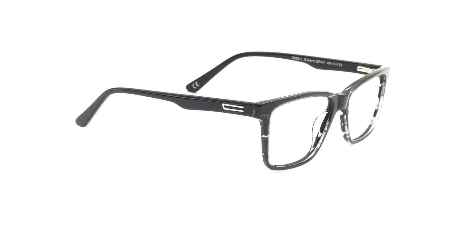 Kids | Shiny Demi Gray | Acetate Glasses - MX3089-1