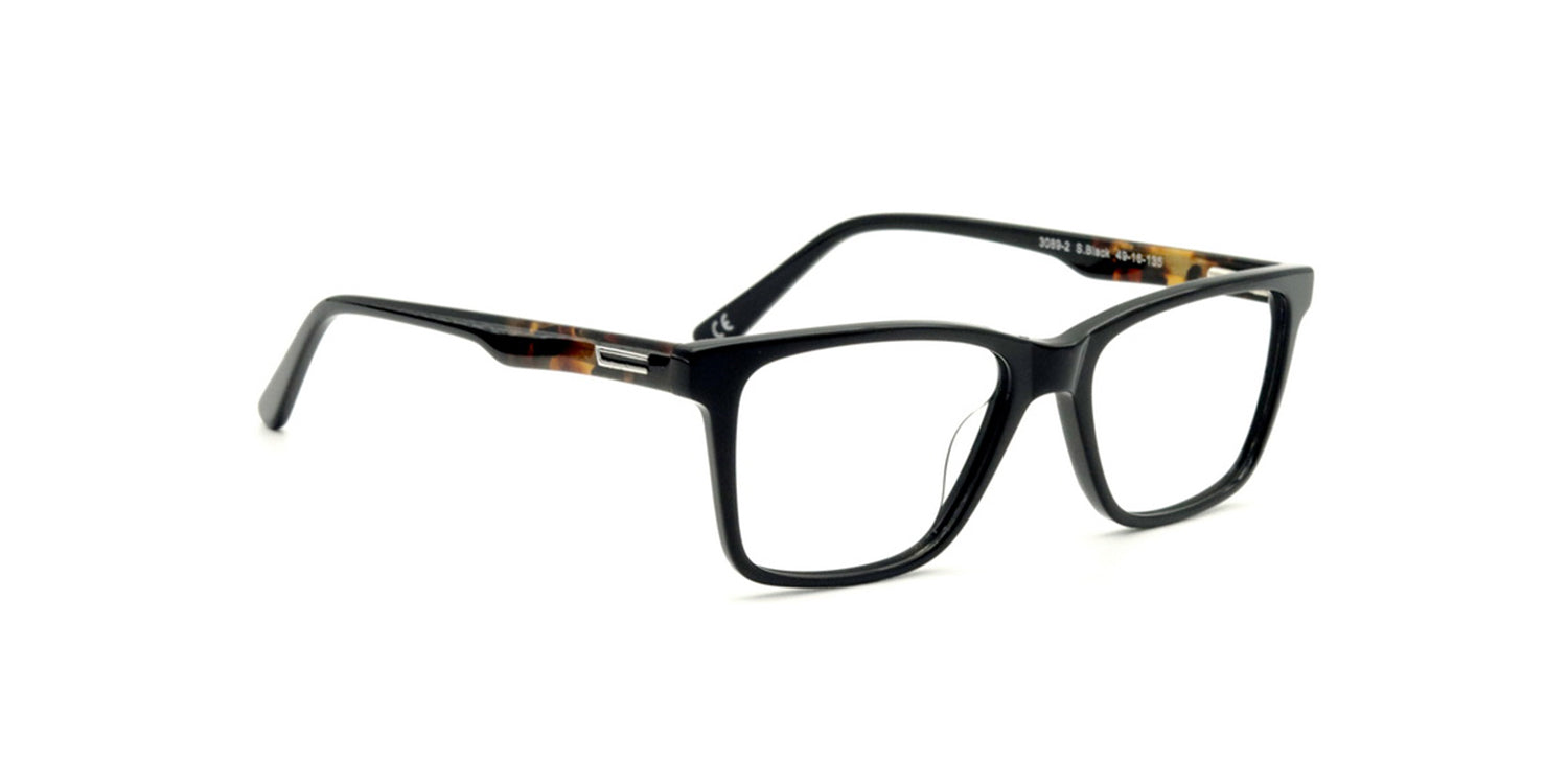 Kids | Shiny Black | Acetate Glasses - MX3089-2