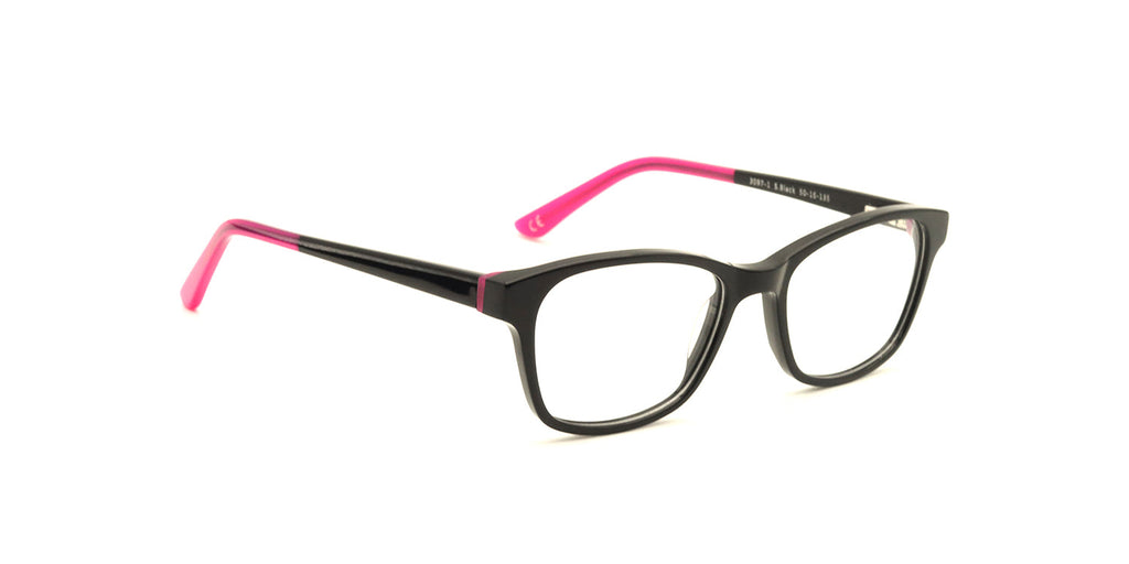 Kids | Shiny Black | Acetate Glasses - MX3097-1