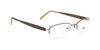 Maxima Women Matte Brown Oval Titanium Glasses 