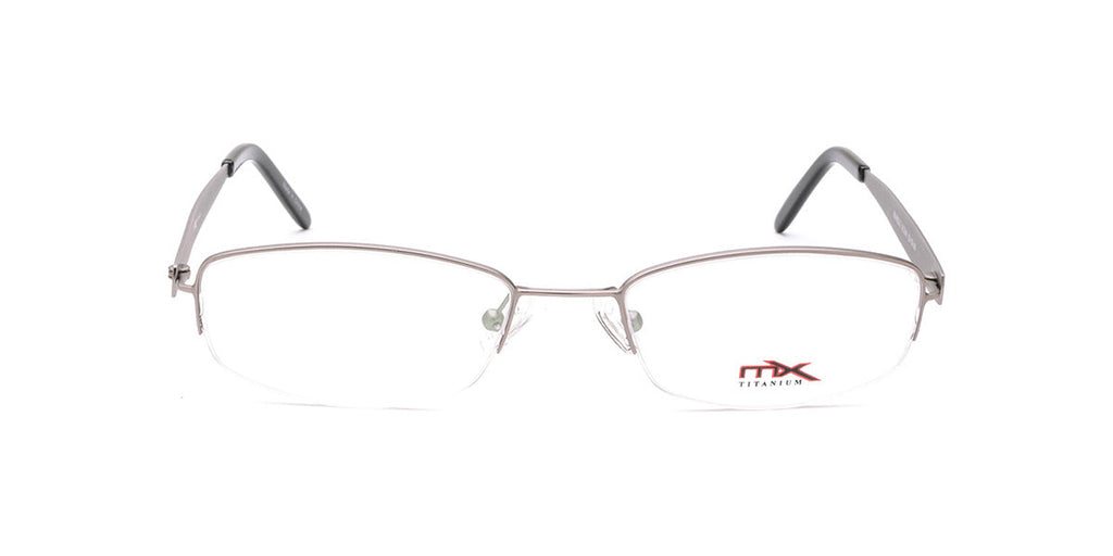 Maxima Women Matte Gun Oval Titanium Glasses