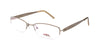 Maxima Women Matte Brown Oval Titanium Glasses 