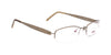 Maxima Women Matte Brown Oval Titanium Glasses 