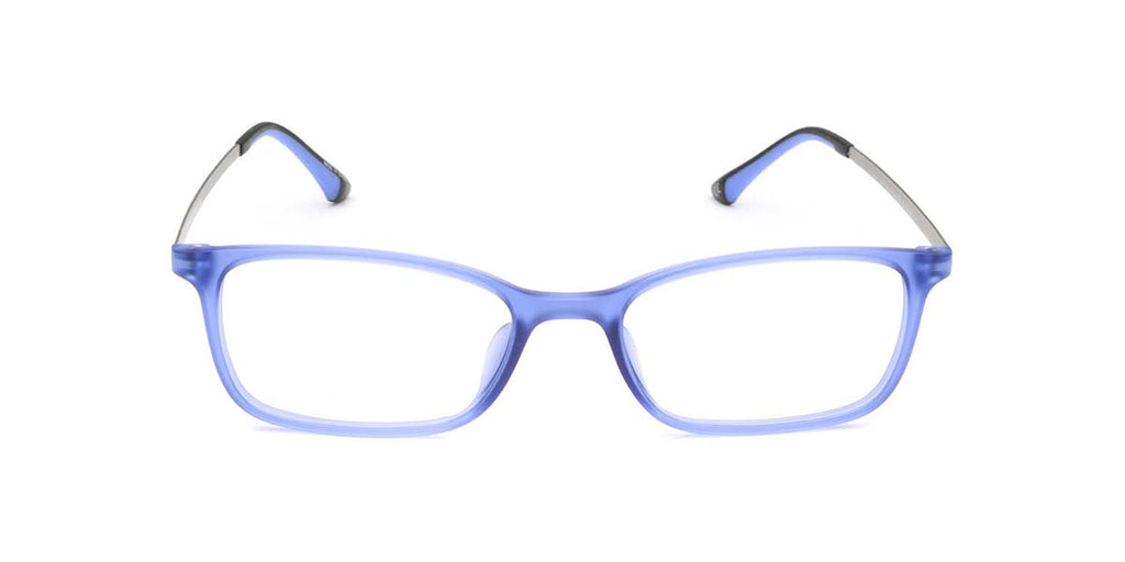 Maxima Unisex Matte Blue Square Beta Titanium Glasses