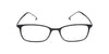 Maxima Unisex Matte Black & White Square Beta Titanium Glasses