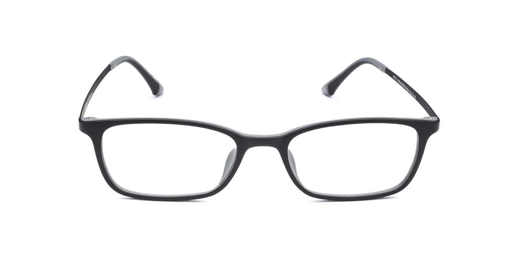 Maxima Unisex Matte Black Square Beta Titanium Glasses