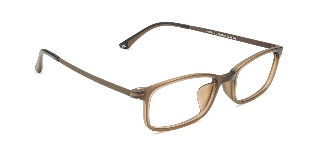 MX4028-1639-1 | Unisex | Matte Brown | Beta Titanium Glasses