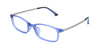 Maxima Unisex Matte Blue Rectangular Beta Titanium Glasses 